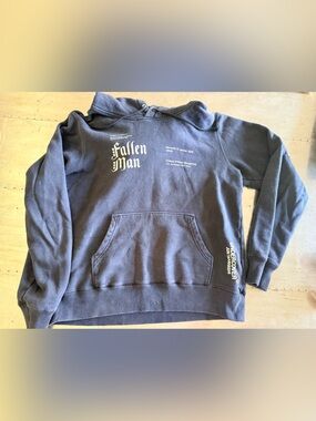 Undercover Black Fallen Man Graphic Hoodie (0005)